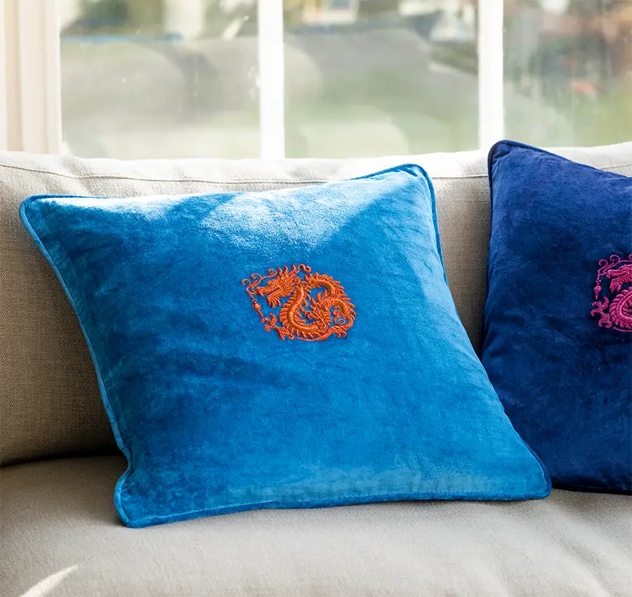 Samtkissen - Drache Samtkissen - Drache